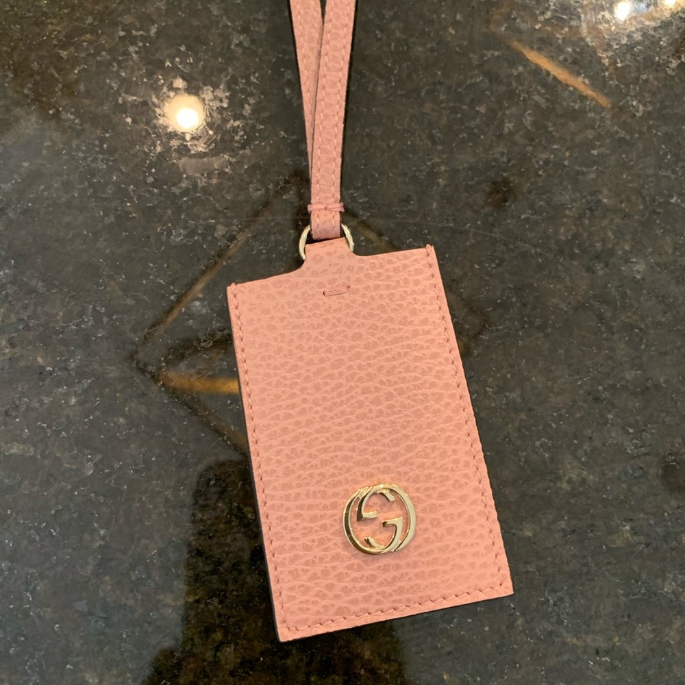 NEW Gucci luggage tag.